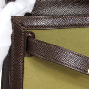 HERMES 1991 KELLY 28 SELLIER Toile