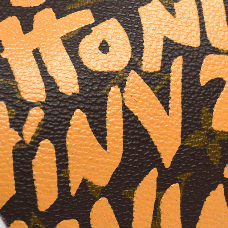 Louis Vuitton Brown, Pattern Print Monogram Graffiti Pochette Accessoires