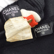CHANEL stripe detailing knitted skirt and top set