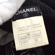 CHANEL 1995 Fall intarsia camellia cashmere jumper #38
