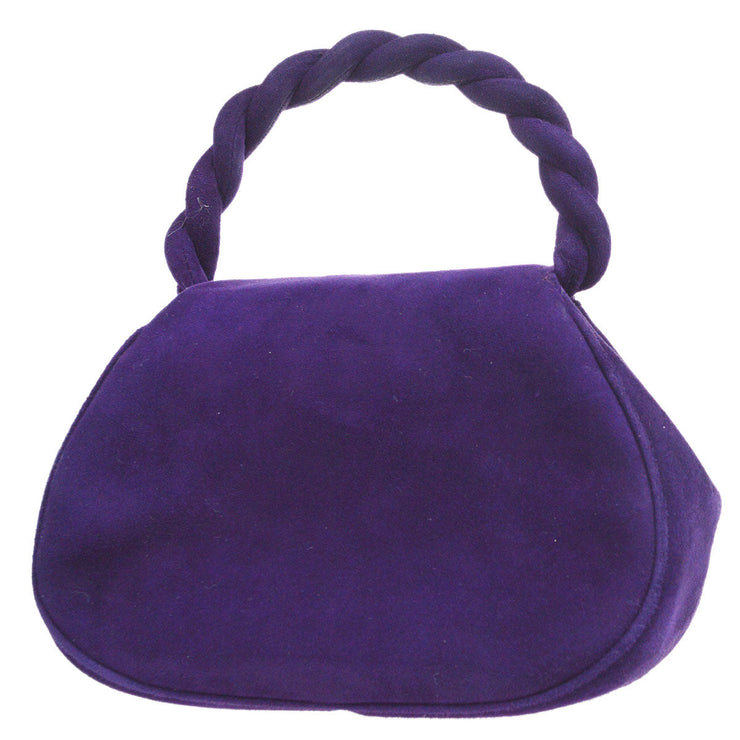香奈儿 * 1996-1997手提包紫色绒面革