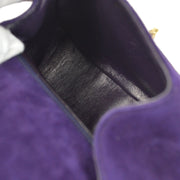 香奈儿 * 1996-1997手提包紫色绒面革
