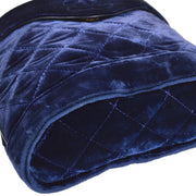 CHANEL * 1989-1991 Binoculars Bag Blue Velvet