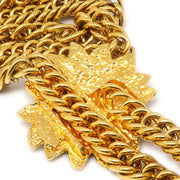 CHANEL 1986-1994 Double Lion Gold Chain Belt 6070