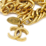 CHANEL 1986-1994 Double Lion Gold Chain Belt 6070