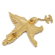 Chanel 2001 Crystal＆Gold Eagle Brooch 01p