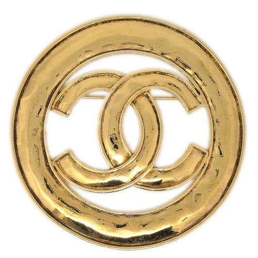 CHANEL 1994 CC Cutout Brooch Gold 94P