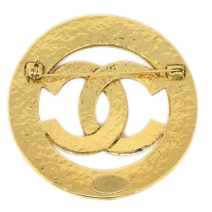 CHANEL 1994 CC Cutout Brooch Gold 94P