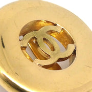 Chanel 1997 CC切口耳环夹式金色97A