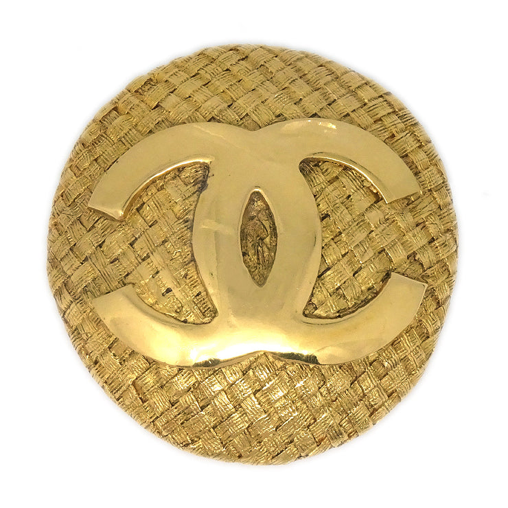 Chanel CC Brooch Pin Gold 93A