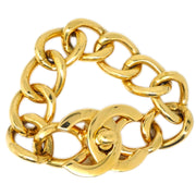 CHANEL 1995 CC Turnlock Gold Chain Bracelet 95A