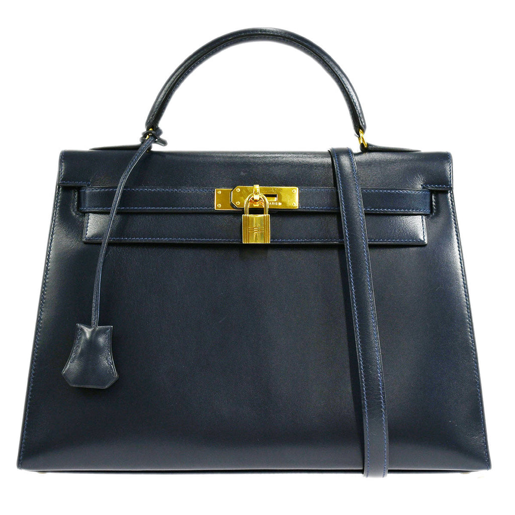 HERMES BIRKIN 40 BOX CALF BLUE INDIGO