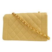 CHANEL 1991-1994 Diana Flap Medium Beige Linen