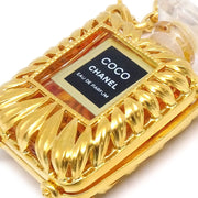 CHANEL Perfume Gold Chain Pendant Necklace