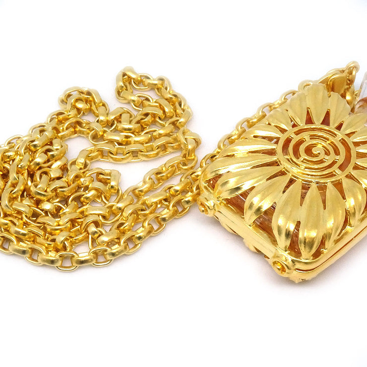 CHANEL Perfume Gold Chain Pendant Necklace