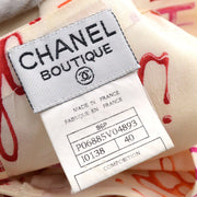 Chanel 1996 Spring logo-print silk T-shirt #40