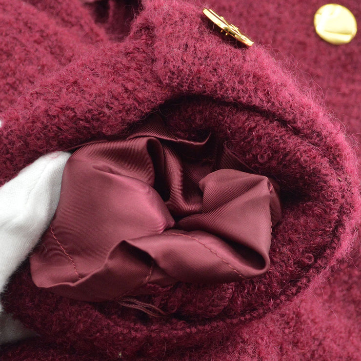 YSL logo-button double-breasted coat #M
