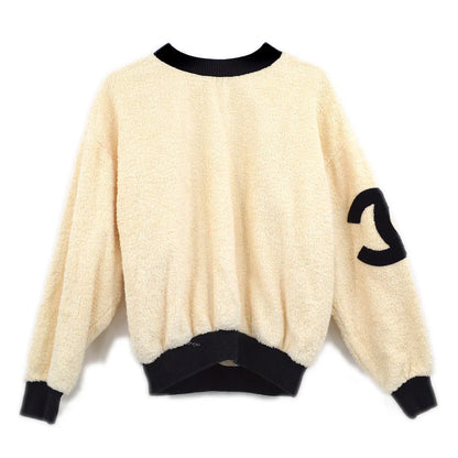 Chanel Cruise 1993 CC crew-neck terry cloth sweatshirt