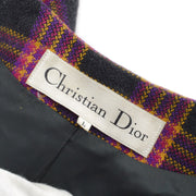 Christian Dior plaid-check double-breasted jacket #M