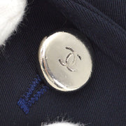 CHANEL logo-embroidered wool blazer #34