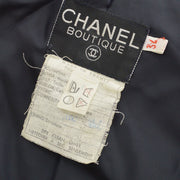 CHANEL logo-embroidered wool blazer #34