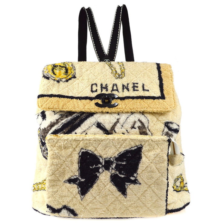 CHANEL 1994 Backpack Terry Cloth