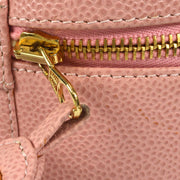 Chanel 2003-2004 Timeless Vanity Handbag Pink Caviar