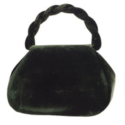 CHANEL * 1994-1996 Handbag Dark Green Velvet