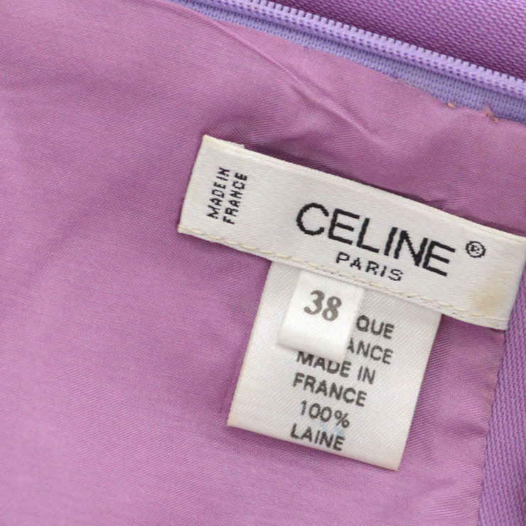 CELINE logo chain straight-cut skirt #38
