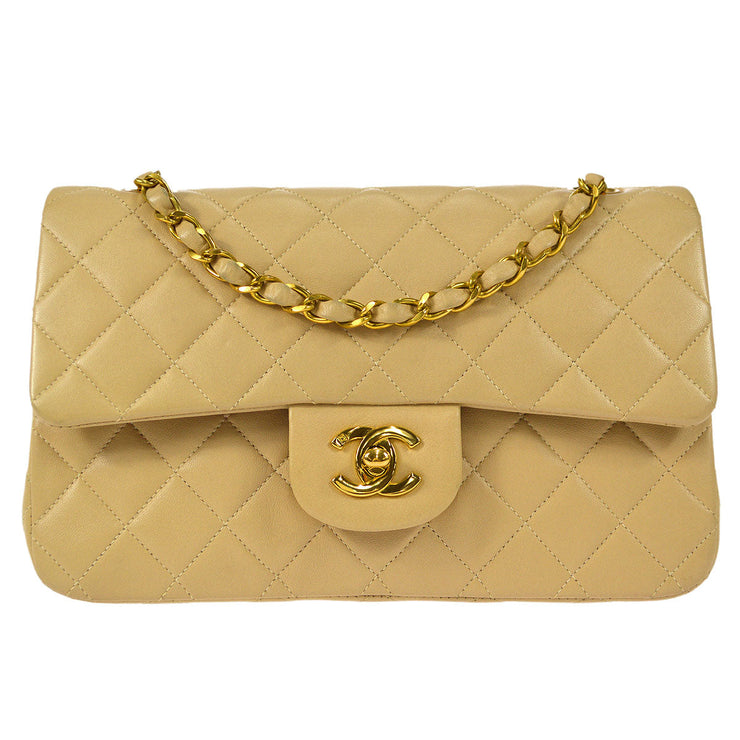 CHANEL 1994-1996 Classic Double Flap Small Beige Lambskin – AMORE Vintage  Tokyo