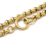 Chanel 1995 Gold CC Heart Cutout Pendant Necklace