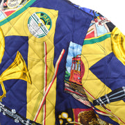 HERMES 1980s Jazz reversible bomber jacket #54