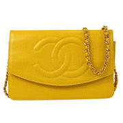 Chanel 1996-1997 Timeless WOC Yellow Caviar