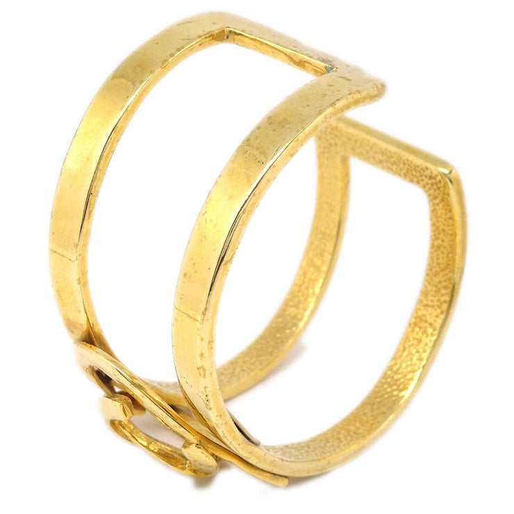 CHANEL 1995 Heart Bangle Gold 95P