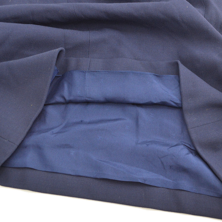CHANEL debossed-buttons two-piece skirt suit #44