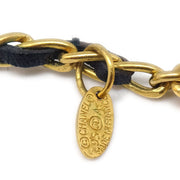 CHANEL 1995 Icon Charms Double Chain Necklace Gold Black 95A