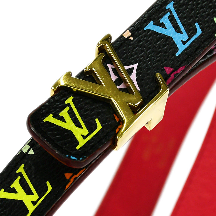 Authentic Louis Vuitton M9682 Monogram Bracelet Belt LV Logo Buckle Size 80  32