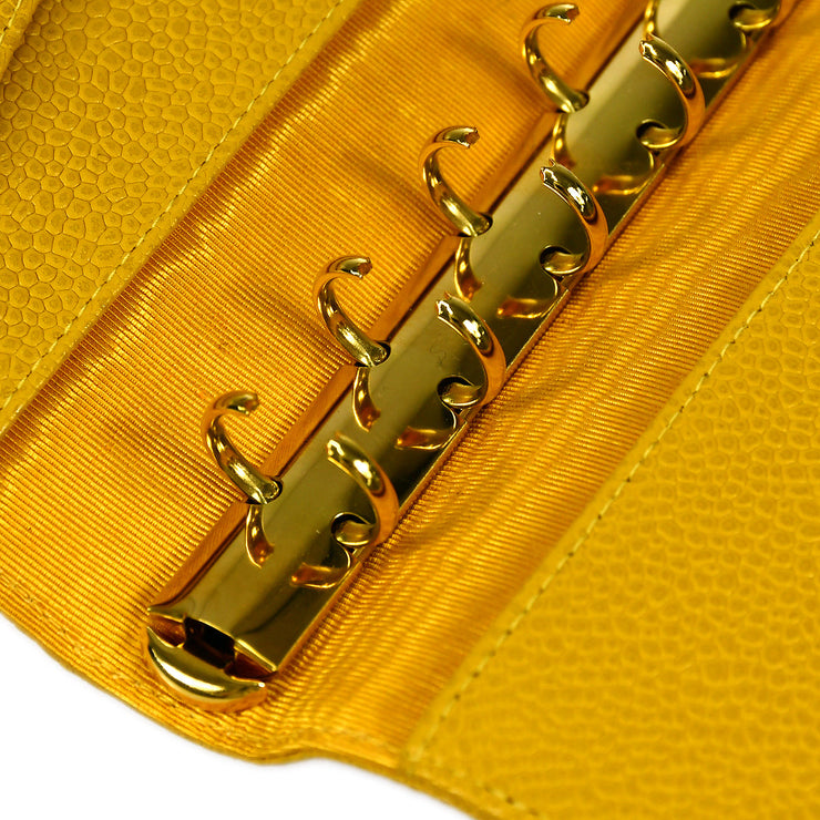 CHANEL 1996-1997 Timeless Notebook Cover Yellow Caviar