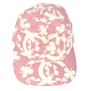 CHANEL Clover Cap Hat Pink #M Small Good