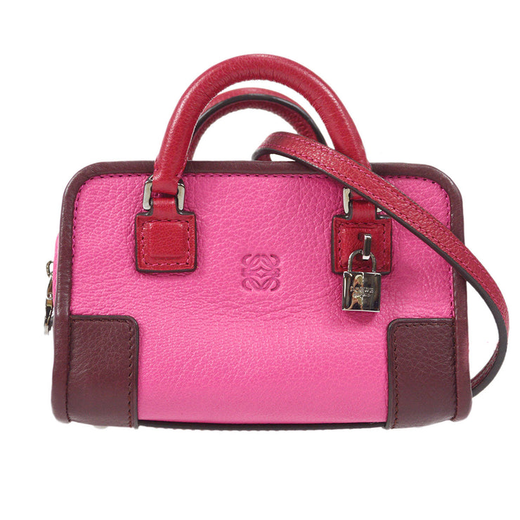 LOEWE Amazona 2way Shoulder Handbag Pink