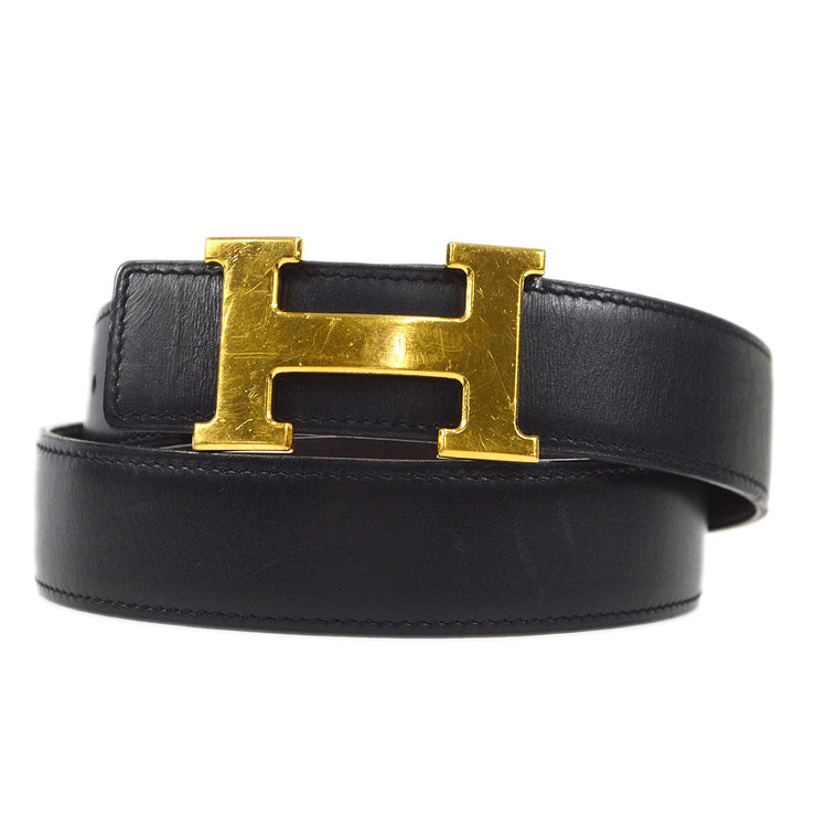 Hermes Gold Calf Box Leather Belt Bag with Gold H Buckle