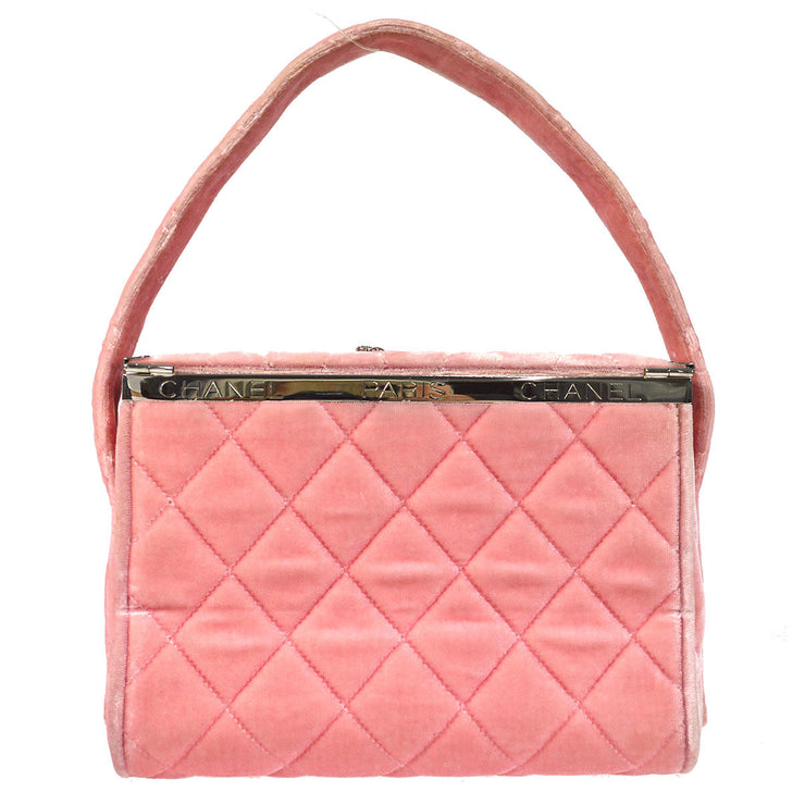 CHANEL 1996-1997 Vanity Handbag Velvet Pink – AMORE Vintage Tokyo