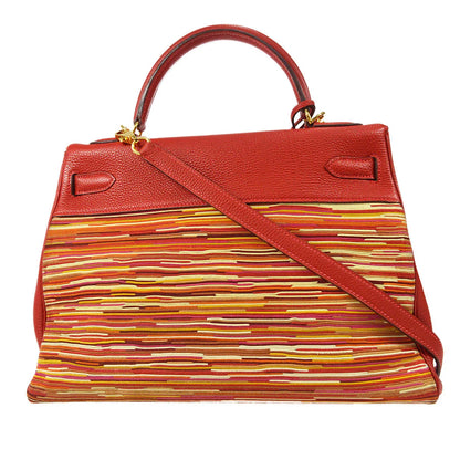 Hermes 2003 KELLY 32 2003 RETOURNE Vibrato Togo Red
