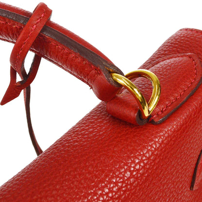Hermes 2003 KELLY 32 2003 RETOURNE Vibrato Togo Red