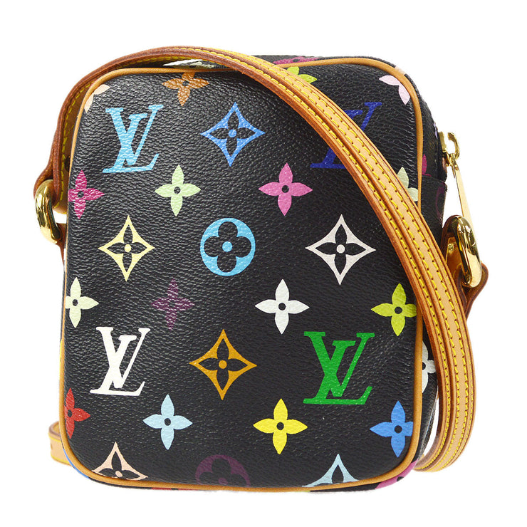 LOUIS VUITTON Monogram Multicolor Rift Shoulder Bag Black M40056