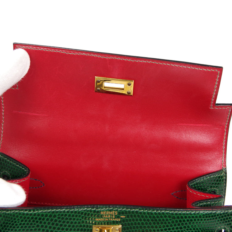 HERMES * 1994 KELLY 20 Green Lizard