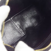 香奈儿（Chanel）1996-1997垂直相机包迷你黑色绒面革