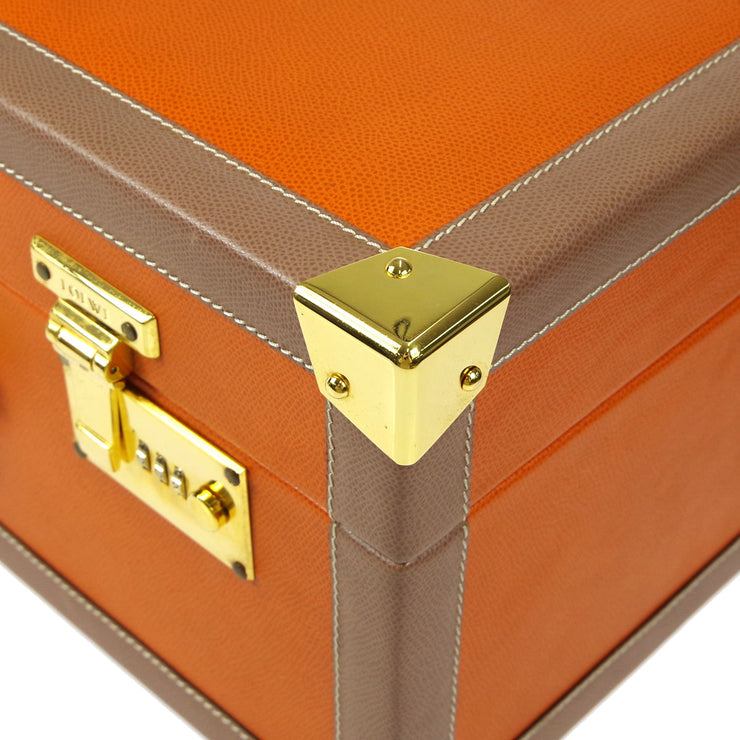LOEWE Trunk Luggage Bag Orange