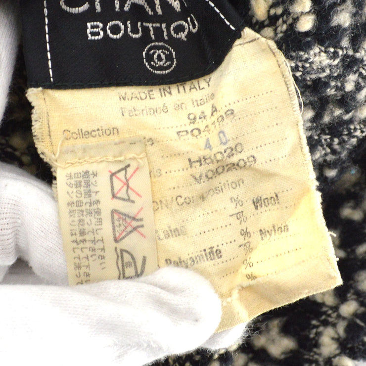 CHANEL 1994 Fall bouclé knitted wool minidress #40