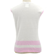 CHANEL 2000 Spring logo-jacquard knit top #42